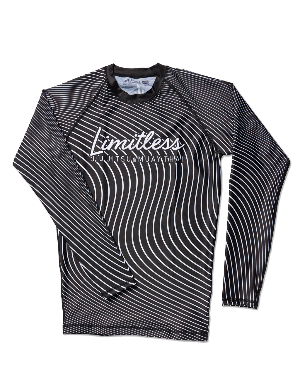 Stealth Unisex White & Black Long Sleeve Rashguard