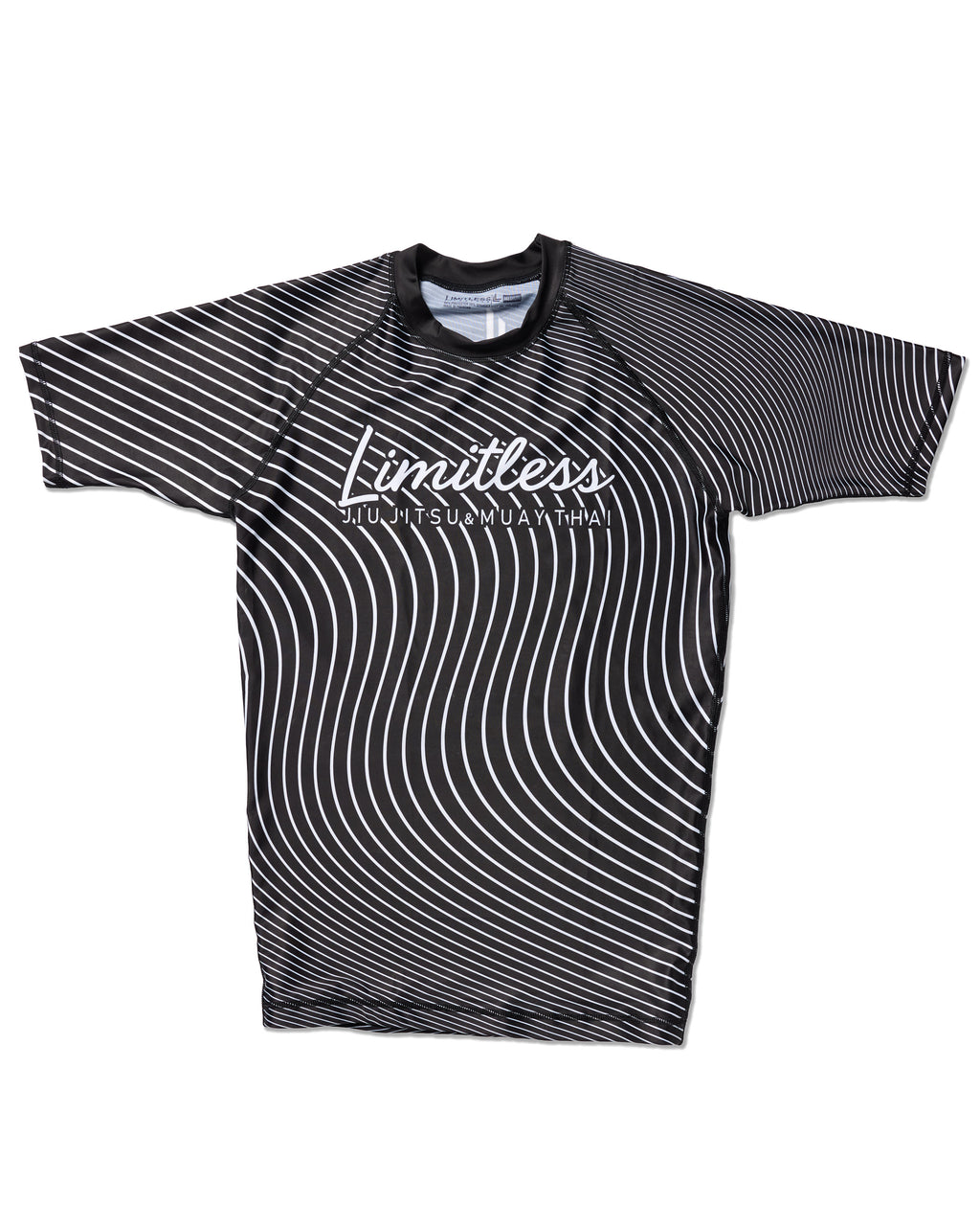 Stealth Unisex White & Black Short Sleeve Rashguard