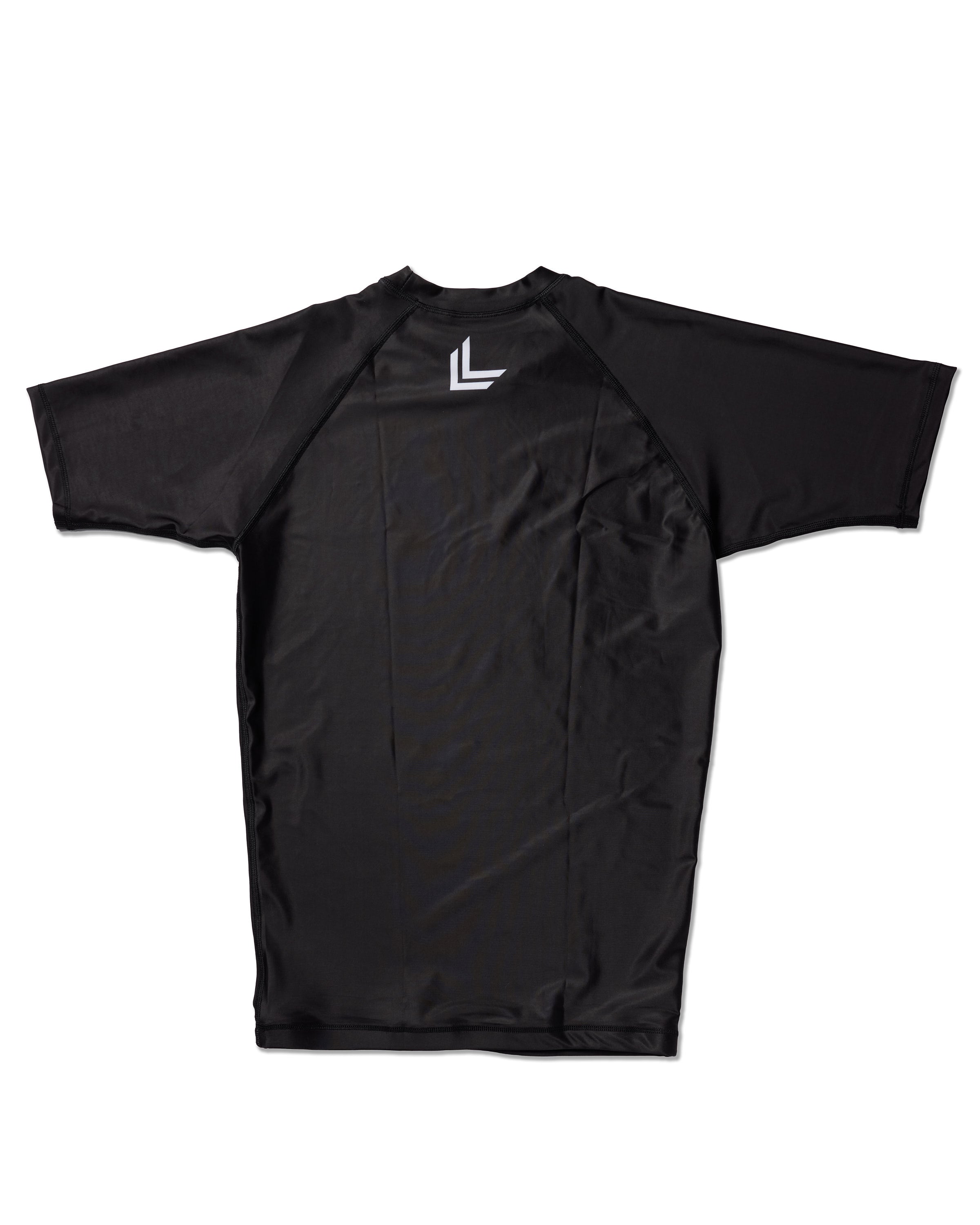 Stealth Unisex Black Short Sleeve Rashguard