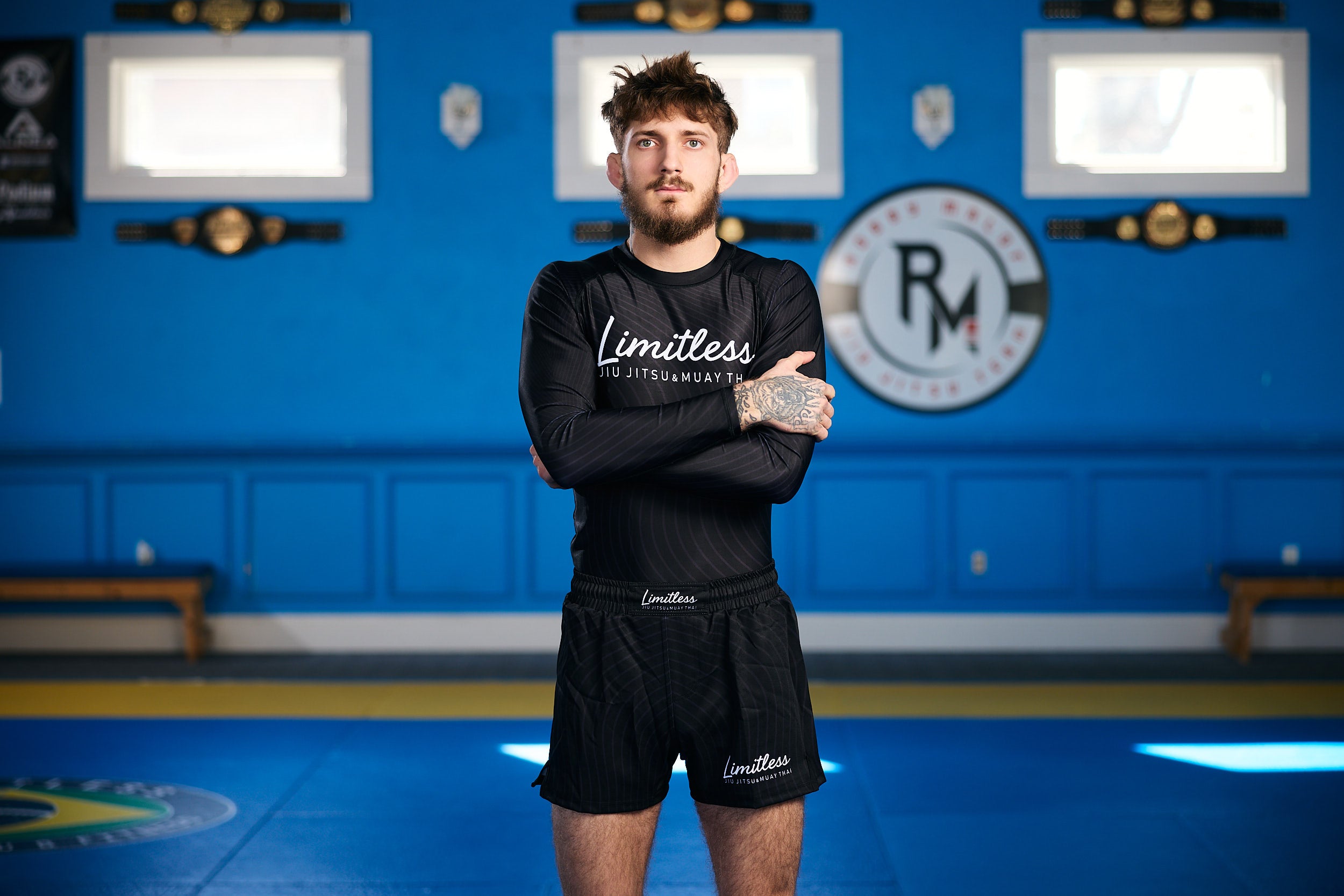 Stealth Unisex Gray & Black Long Sleeve Rashguard