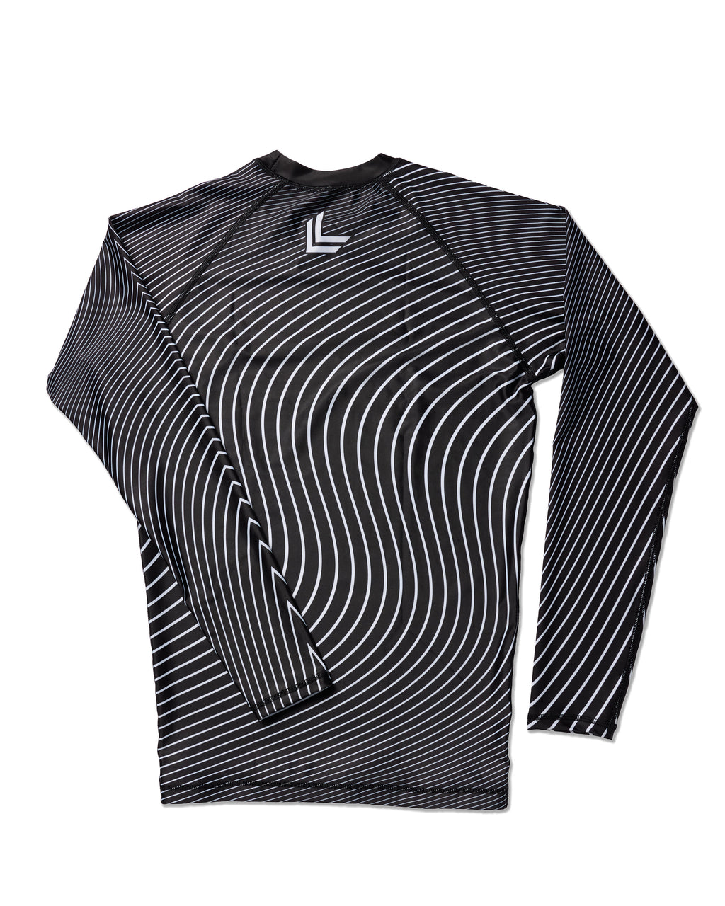 Stealth Unisex White & Black Long Sleeve Rashguard