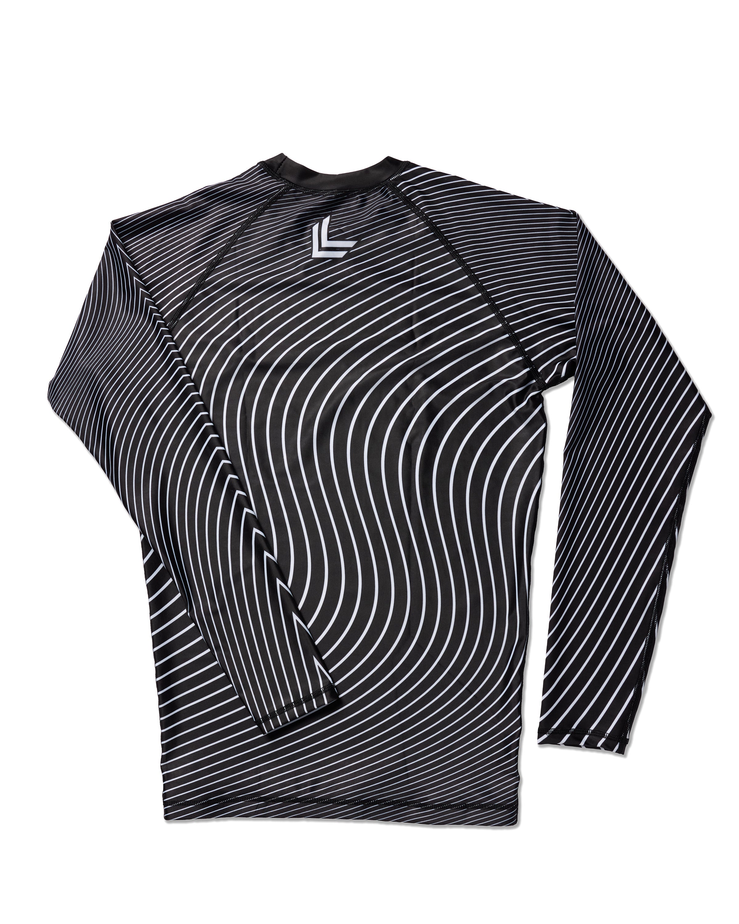 Stealth Unisex White & Black Long Sleeve Rashguard