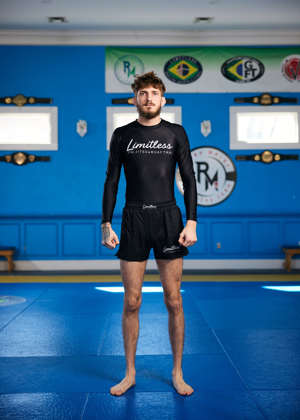 Stealth Unisex Gray & Black Long Sleeve Rashguard