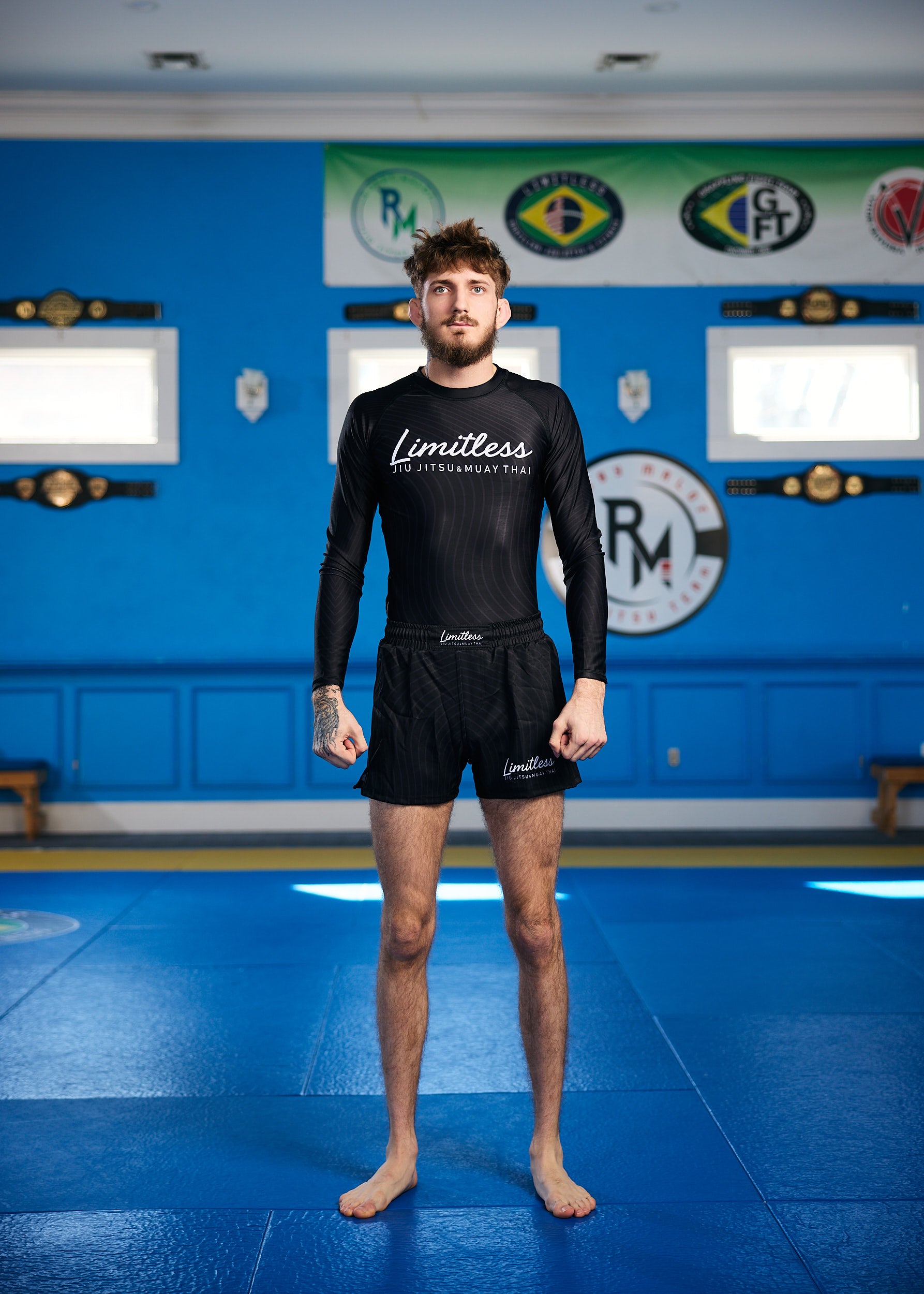 Stealth Unisex Gray & Black Long Sleeve Rashguard