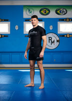 Stealth Unisex Gray & Black Short Sleeve Rashguard