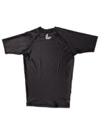 Stealth Unisex Gray & Black Short Sleeve Rashguard