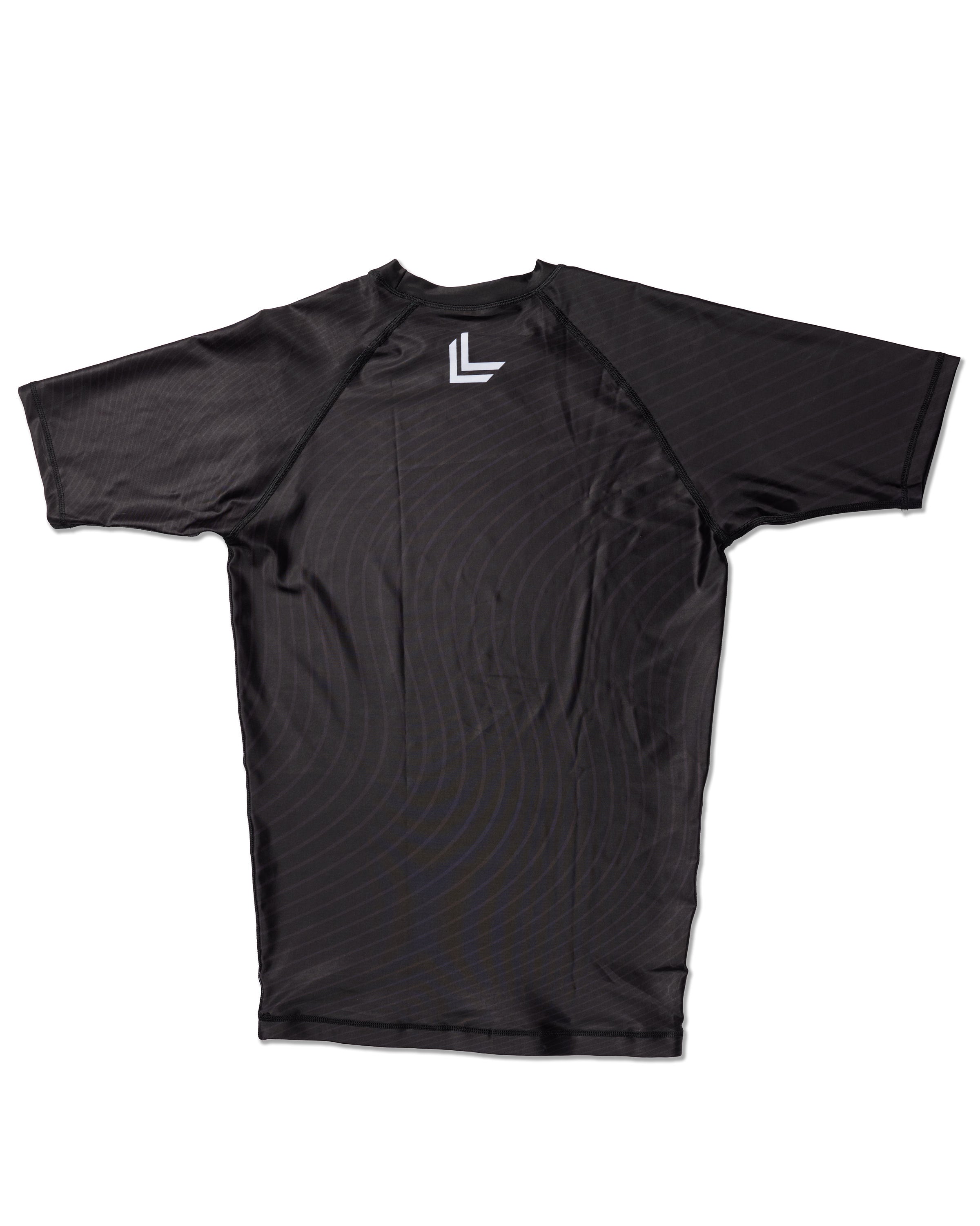 Stealth Unisex Gray & Black Short Sleeve Rashguard