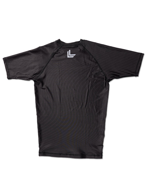Stealth Unisex Gray & Black Short Sleeve Rashguard