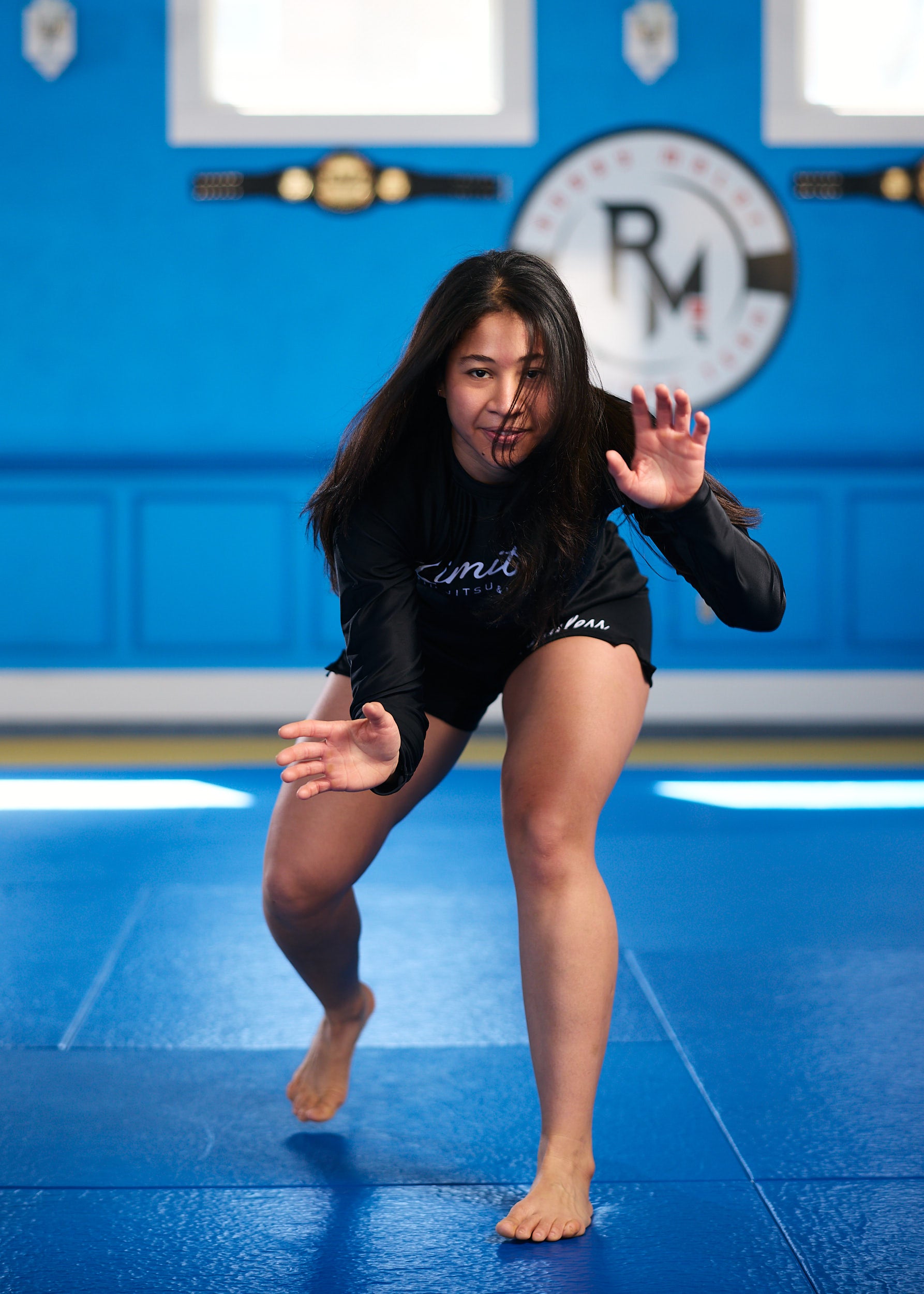 Stealth Unisex Black Long Sleeve Rashguard