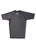 Stealth Unisex White & Black Short Sleeve Rashguard