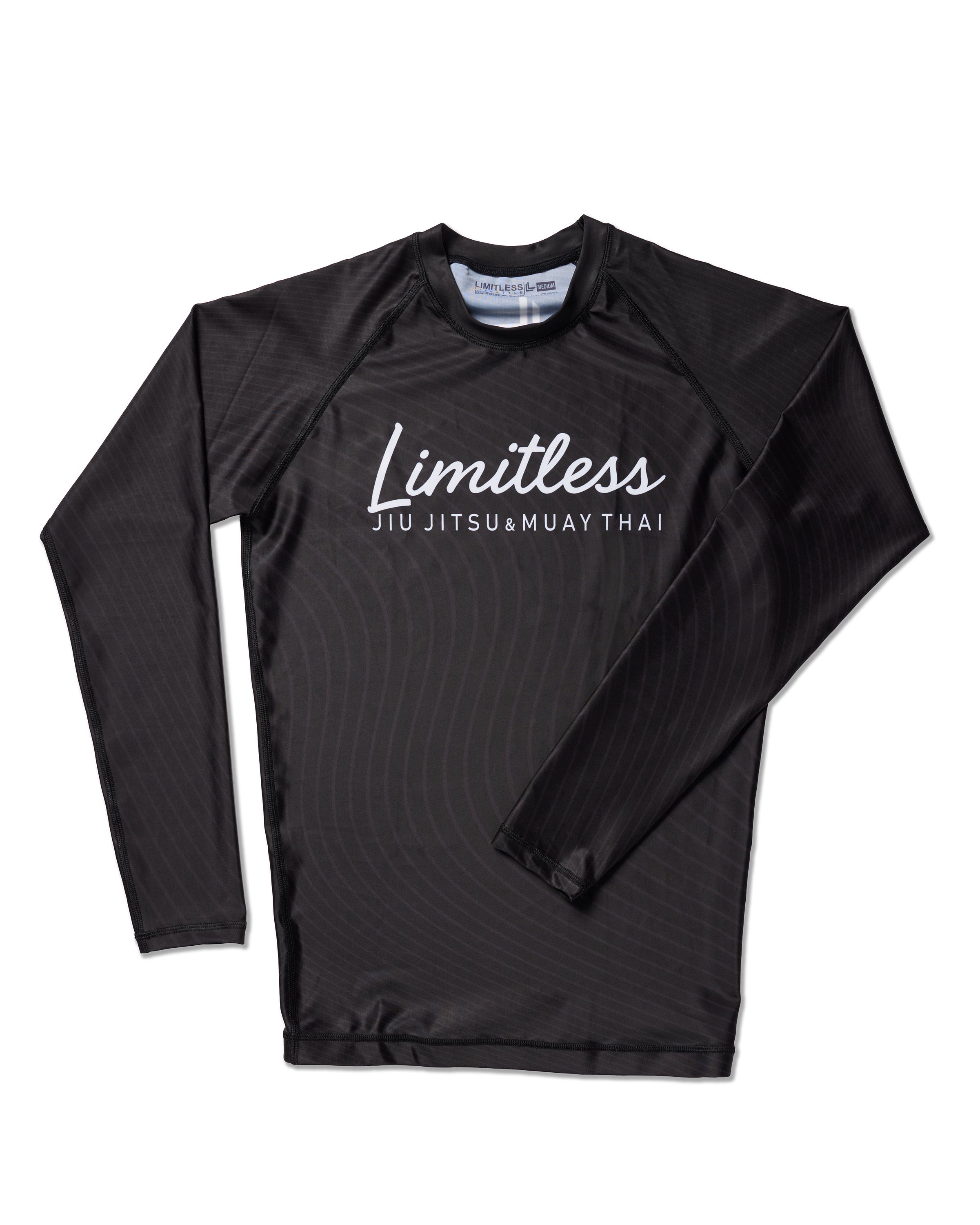 Stealth Unisex Gray & Black Long Sleeve Rashguard